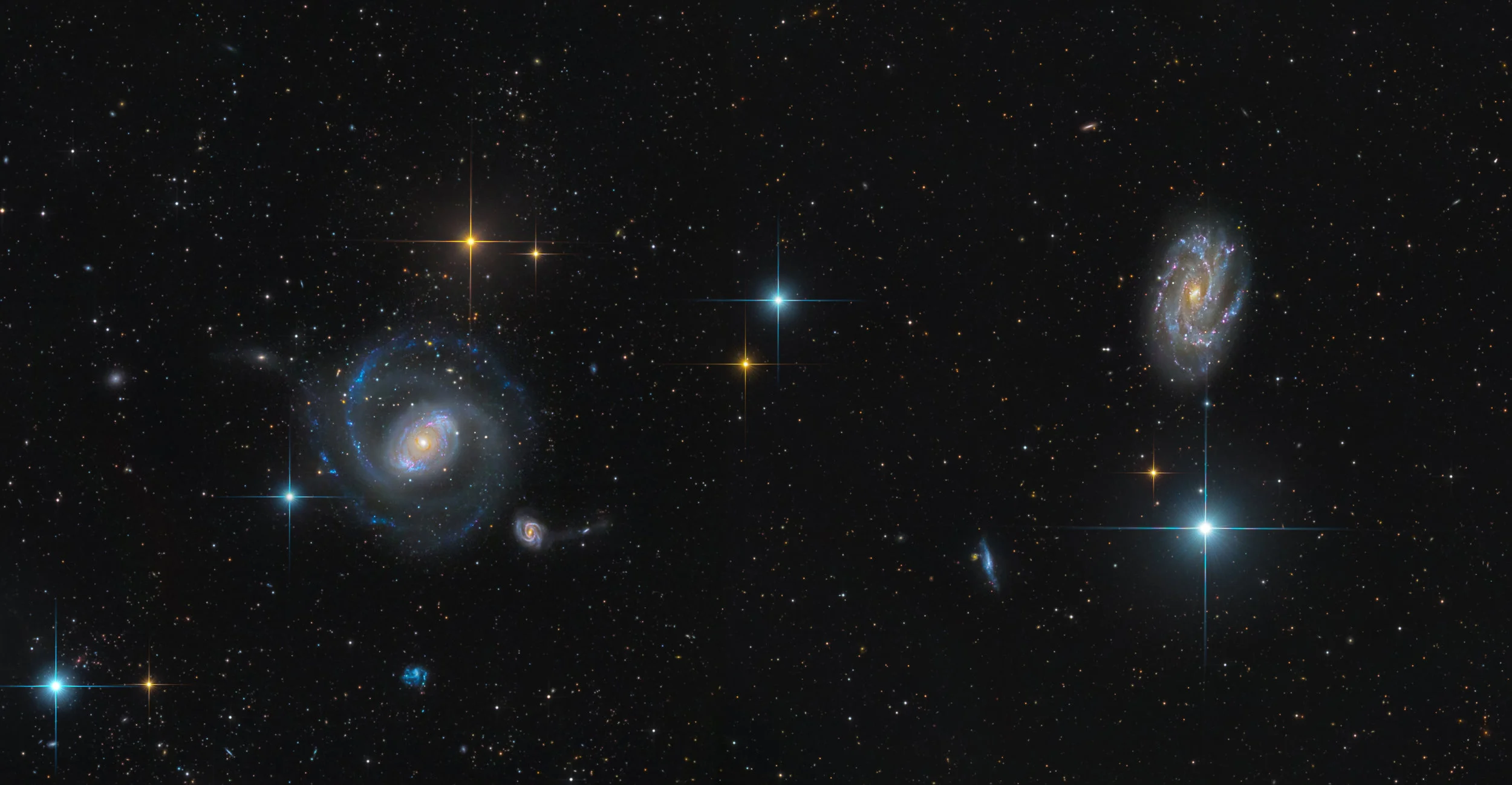 宇宙 Hanson Astrophotography-NGC 4151, 4145